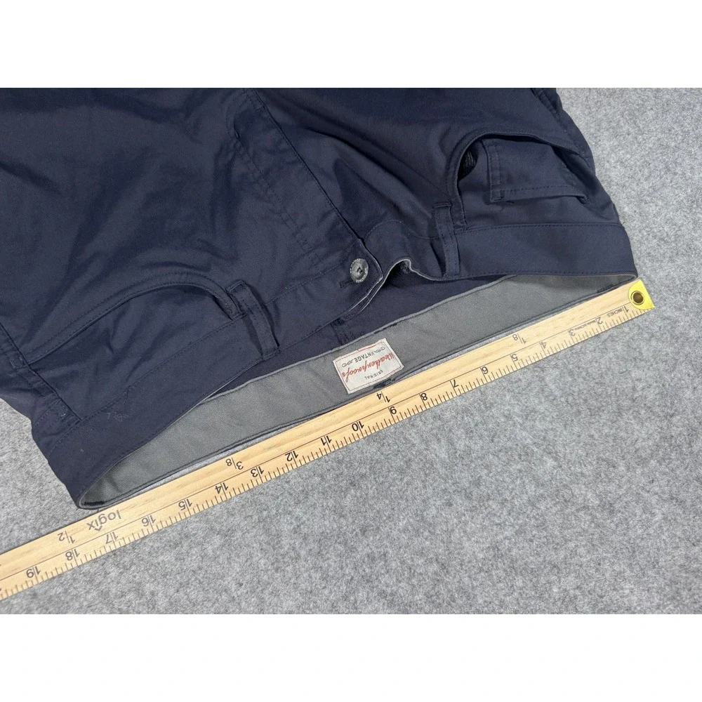 Weatherproof Vintage Regular Fit Utility Pants 38x30 Navy Blue Nylon Stretch